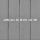 Seaside Coastal Wood/Metal Pantry in Distressed Gray and Gold