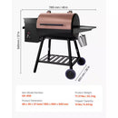 Wood Pellet Grill Smoker, 8 in 1 BBQ Grills for Outdoor Cooking, 456 Sq. In. Cook Area Electric Grill and Smoker