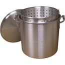 60 Qt. Aluminum Stock Pot in Silver with Lid
