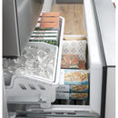 Counter-Depth 18.6-Cu Ft 3 -Door 33-In Wide French Door Refrigerator with Ice Maker with Water Dispenser ( Stainless Steel with Brushed Stainless Handles ) ENERGY STAR Certified